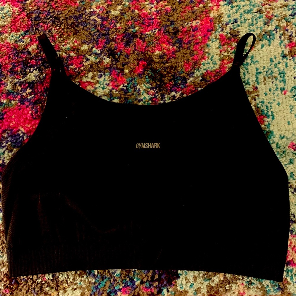 Gymshark Flex Black Strappy Bra